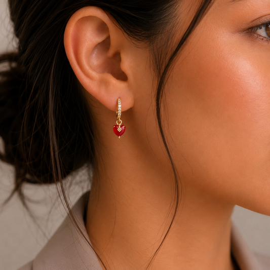 Aretes Dolce Rojo