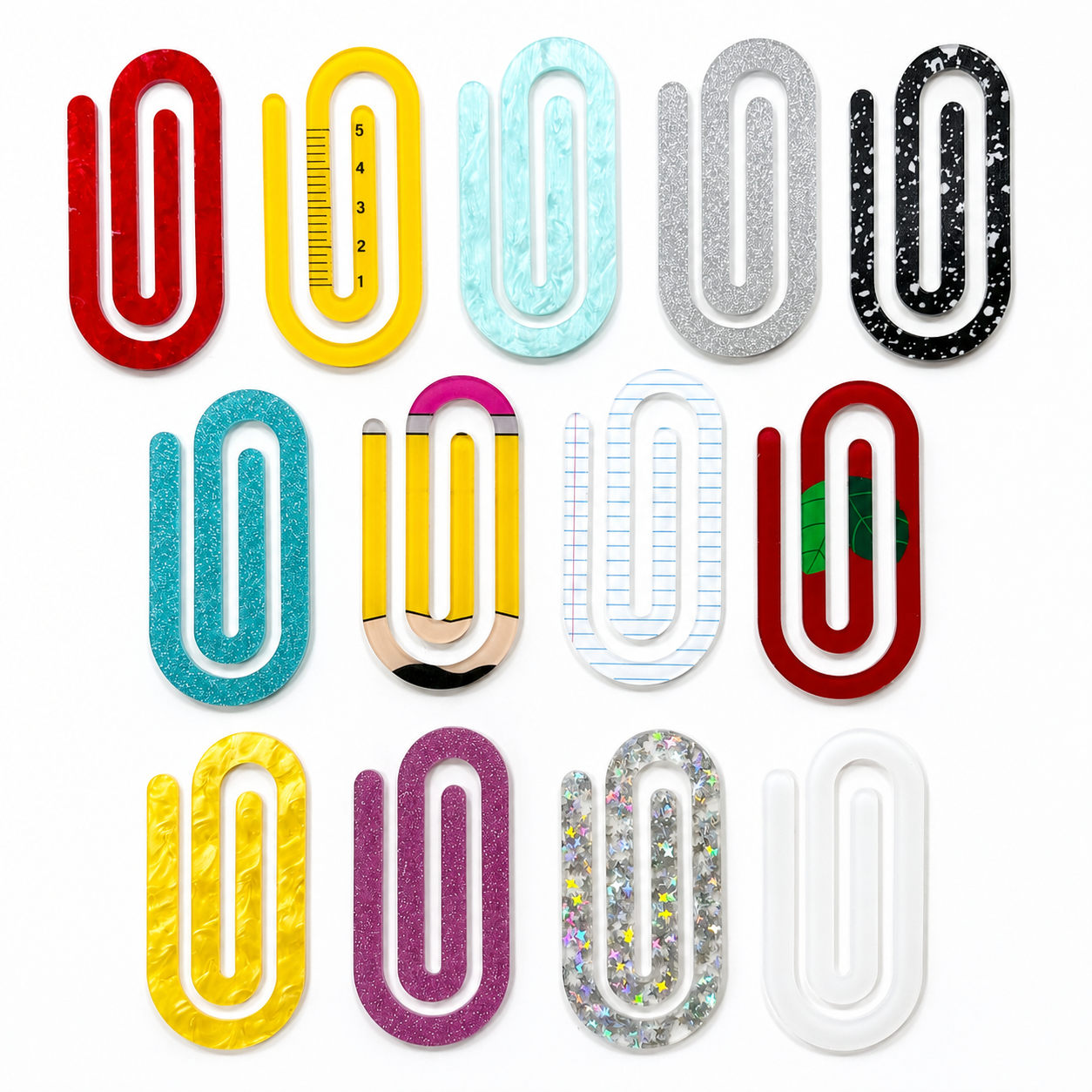 🌈✨ Clips Jumbo en Acrílico 📎💖