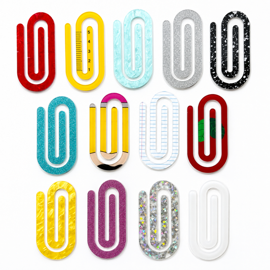 🌈✨ Clips Jumbo en Acrílico 📎💖