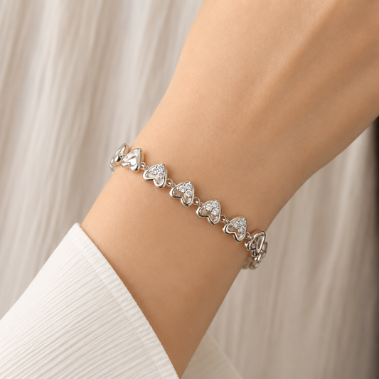 Pulsera Amora Plateado